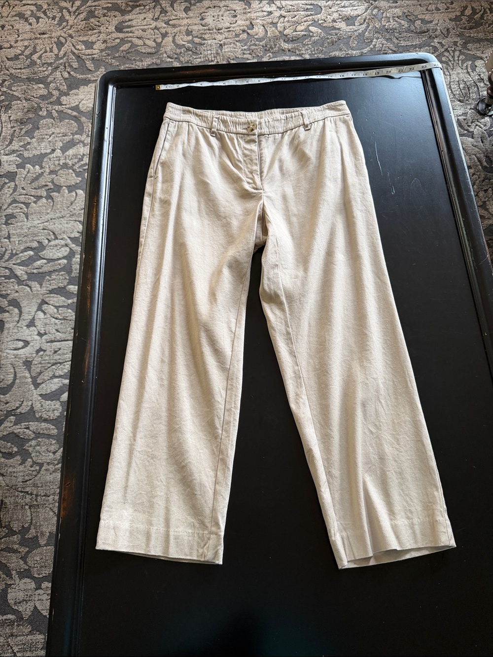 J Jill linen crop pant